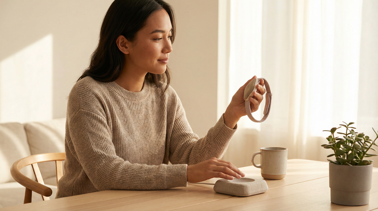 Setup and support visual for Yuumiu Wearable Companions